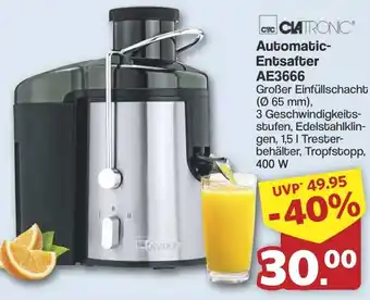 Famila Nord West CLATRONIC Automatic Entsafter AE3666 Angebot