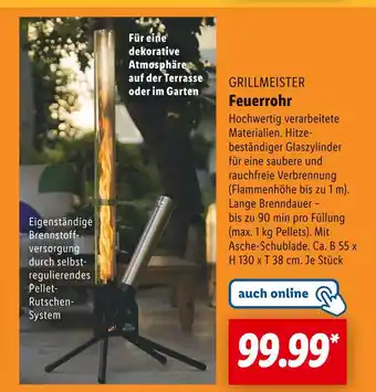Lidl Grillmeister feuerrohr Angebot