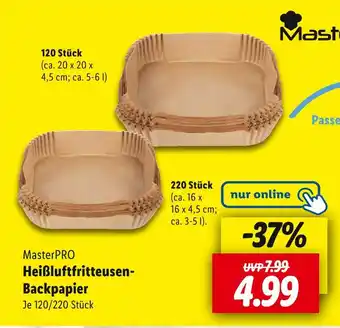 Lidl Masterpro heißluftfritteusen-backpapier Angebot