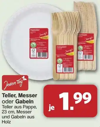 Famila Nord West Jeden Tag Teller, Messer oder Gabeln Angebot