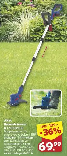 Famila Nord West Güde Akku Rasentrimmer RT 18-201-05 Angebot