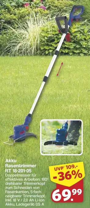 Famila Nord West Güde Akku Rasentrimmer RT 18-201-05 Angebot