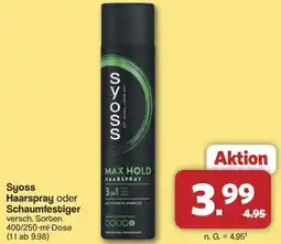 Famila Nord West Syoss Haarspray oder Schaumfestiger Angebot