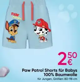 PEPCO Paw Patrol Shorts für Babys Angebot