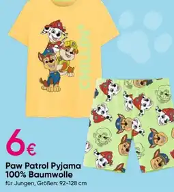 PEPCO Paw Patrol Pyjama Angebot