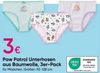 PEPCO Paw Patrol Unterhosen aus Baumwolle, 3er-Pack Angebot