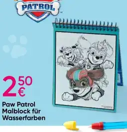 PEPCO Paw Patrol Malblock für Wasserfarben Angebot