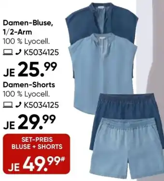 Galeria MANGUUN Damen-Bluse, 1/2-Arm oder Damen-Shorts Angebot