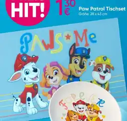 PEPCO Paw Patrol Tischset Angebot