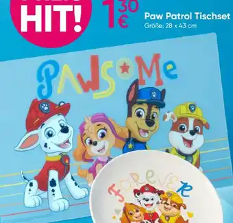 PEPCO Paw Patrol Tischset Angebot