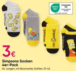 PEPCO Simpsons Socken 4er-Pack Angebot