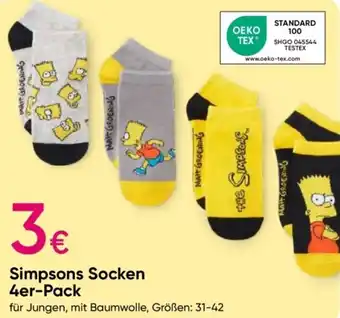 PEPCO Simpsons Socken 4er-Pack Angebot