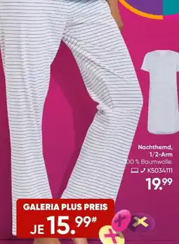 Galeria Nachthemd, 1/2-Arm Angebot