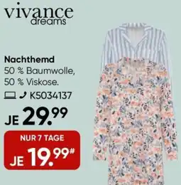 Galeria Vivance dreams Nachthemd Angebot