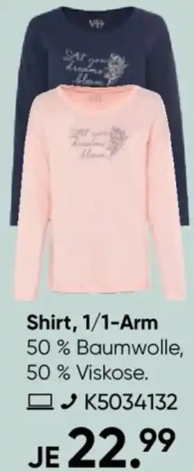 Galeria Vivance dreams Shirt, 1/1-Arm Angebot