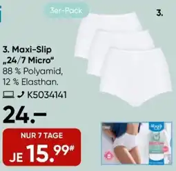 Galeria Sloggi Maxi-Slip „24/7 Micro" Angebot