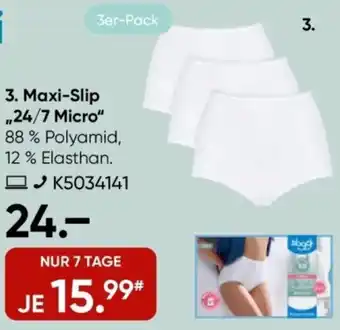Galeria Sloggi Maxi-Slip „24/7 Micro" Angebot