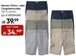 Galeria DUNMORE Herren-Chino oder Cargobermudas Angebot