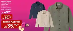 Galeria Herren-Overshirt mit langem Arm, Leinen-Mix Angebot