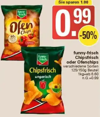 WEZ funny-frisch Chipsfrisch oder Ofenchips Angebot