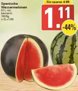 WEZ Spanische Wassermelonen Angebot