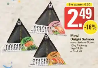 WEZ Mowi Onigiri Salmon Angebot
