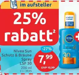 Budni Nivea Sun Schutz & Bräune Spray LSF 30 Angebot
