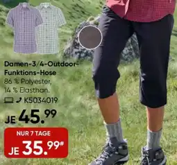 Galeria Moorhead Damen 3/4 Outdoor Funktions-Hose Angebot