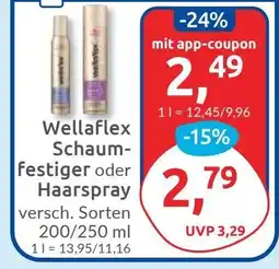 Budni Wellaflex Schaumfestiger oder Haarspray Angebot