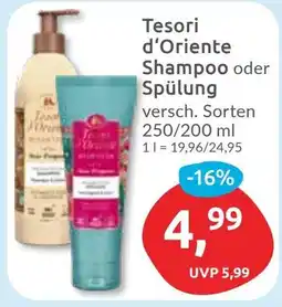 Budni Tesori d'Oriente Shampoo oder Spülung Angebot
