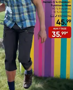 Galeria Moorhead Herren 3/4-Outdoor Funktions-Hose Angebot