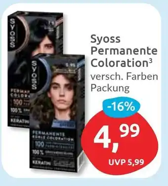 Budni Syoss Permanente Coloration Angebot