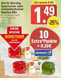 WEZ Gut & Günstig Spanischer oder niederländischer Paprika Mix Angebot
