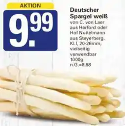 WEZ Deutscher Spargel weiß Angebot