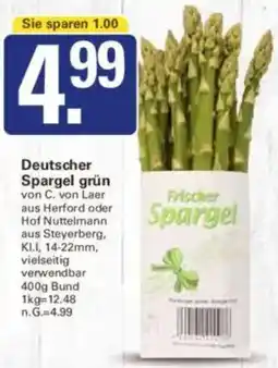 WEZ Deutscher Spargel grün Angebot