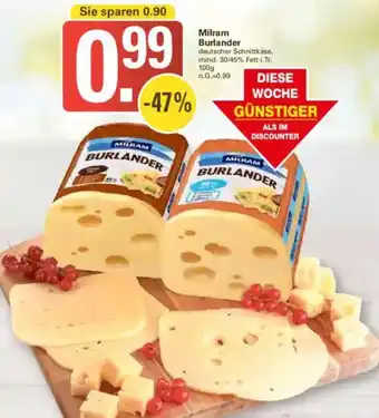WEZ Milram Burlander Angebot