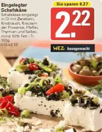 WEZ Eingelegter Schafskäse Angebot
