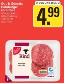 WEZ Gut & Günstig Hamburger vom Rind Angebot