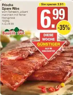 WEZ Bauern Gut Frische Spare Ribs Angebot