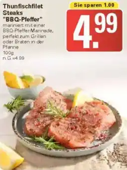 WEZ Thunfischfilet Steaks "BBQ-Pfeffer" Angebot