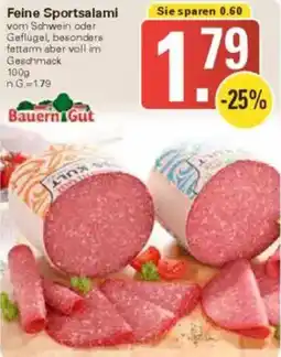 WEZ Bauern Gut Feine Sportsalami Angebot