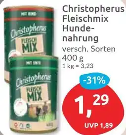 Budni Christopherus Fleischmix Hundenahrung Angebot