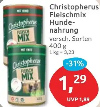 Budni Christopherus Fleischmix Hundenahrung Angebot