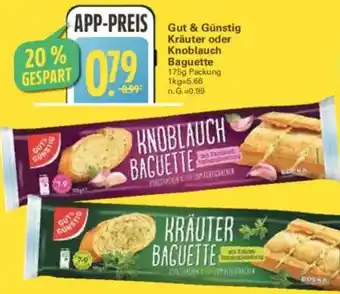 WEZ Gut & Günstig Kräuter oder Knoblauch Baguette Angebot