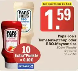 WEZ Papa Joe's Tomatenketchup oder BBQ-Mayonnaise Angebot