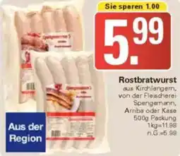 WEZ Rostbratwurst Angebot