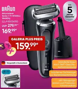 Galeria BRAUN Akkurasierer Series 7 71-N7200cc Wet&Dry Angebot