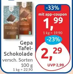 Budni Gepa Tafel- Schokolade Angebot