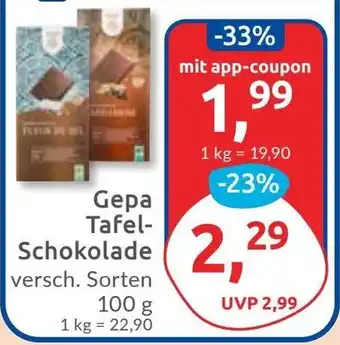 Budni Gepa Tafel- Schokolade Angebot