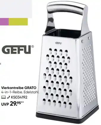 Galeria GEFU Vierkantreibe GRATO Angebot